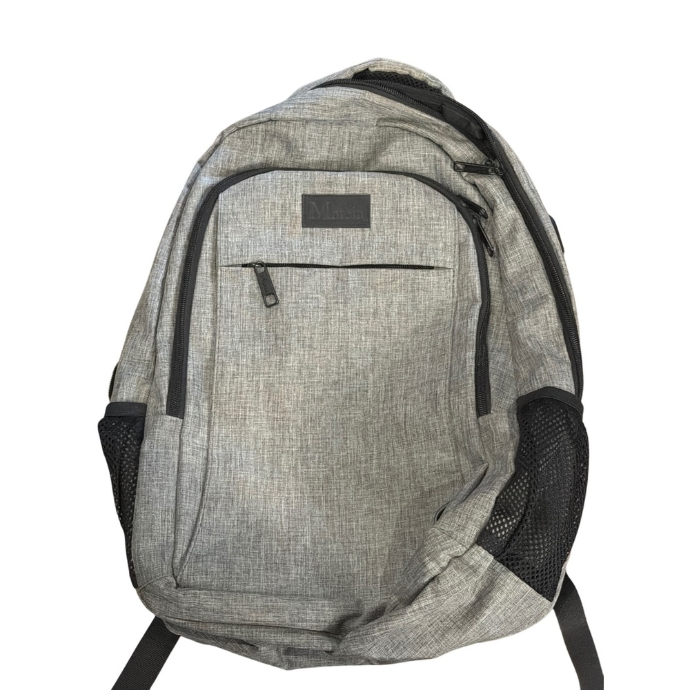 Matein Travel Laptop Backpack Heather Grey Business School Commuter Bag Padded